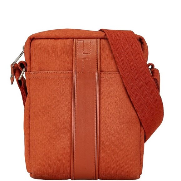 HERMES Orange Leather Shoulder Bag - Picture 1 of 9